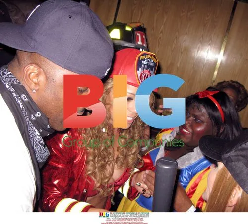 Mariah, Nick and Busta at Halloween Party