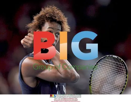 Gaël Montfils at Tennis Master in Paris