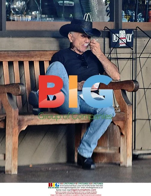 Robert Blake relaxes on Labor Day