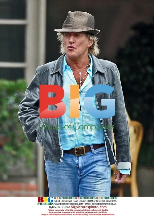 Rod Stewart and son Sean at brunch