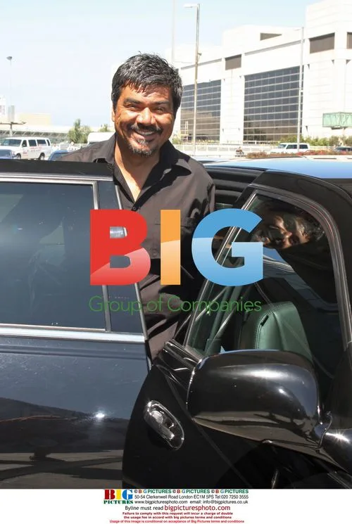 George Lopez at Los Angeles Airport