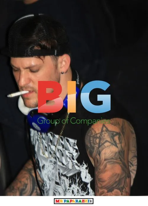 Joel Madden and Tommy Lee at Radio Lounge
