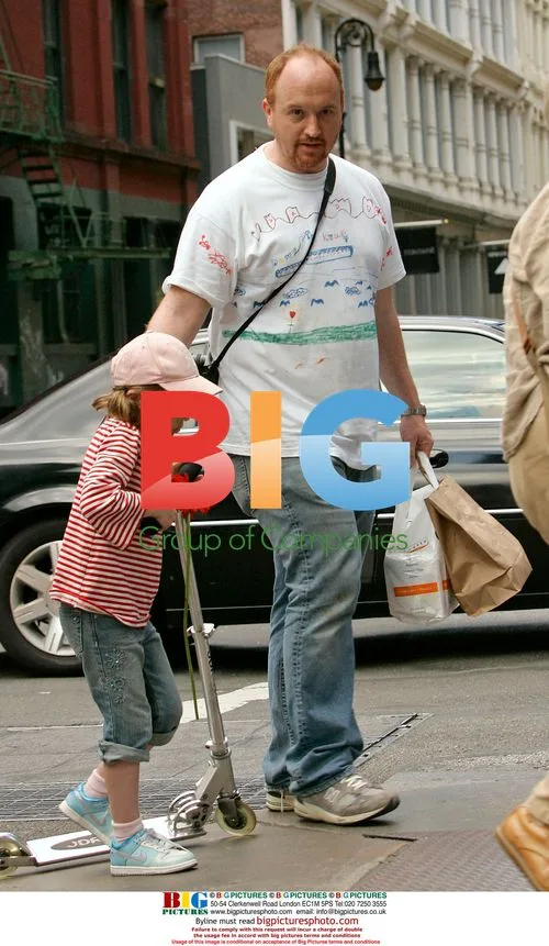 Louis C.K. with Daughter in Soho
