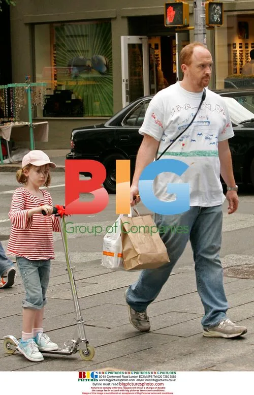 Louis C.K. and daughter out in Soho