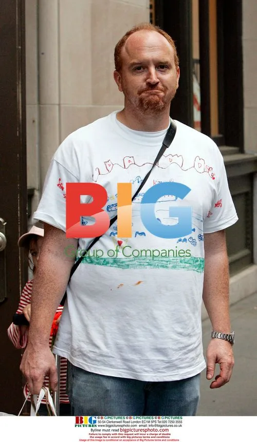 Louis C.K. with daughter in Soho