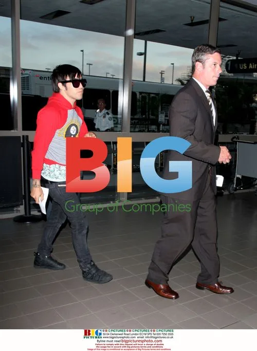Pete Wentz spotted at LAX