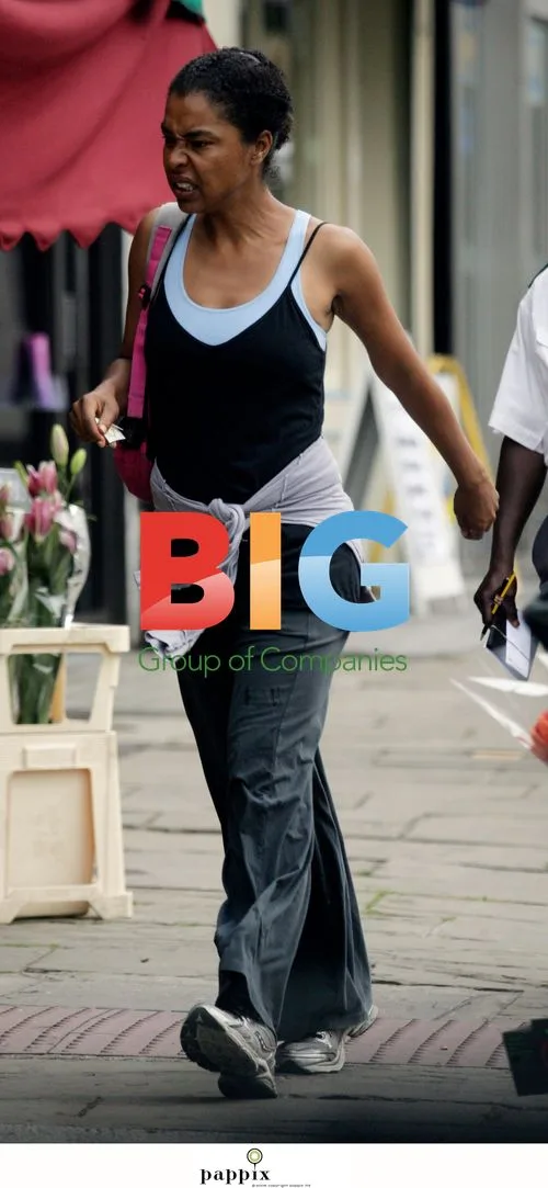 Actress Sophie Okenedo buys flowers in London