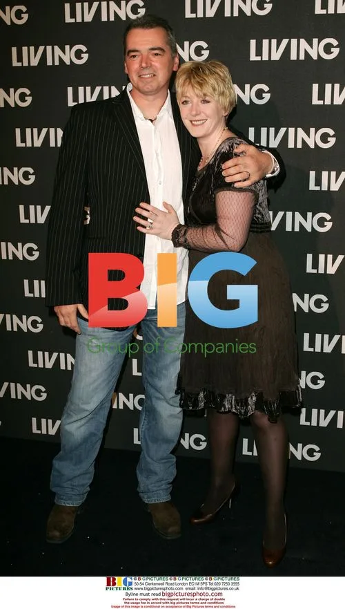 Yvette Fielding and Karl Beattie at Living TV 15th birthday