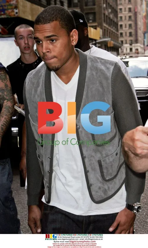 Chris Brown Spotted in NYC
