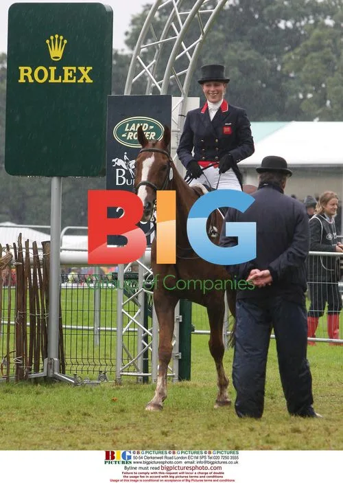 Zara Phillips at Burghley Horse Trials