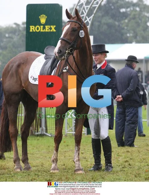 Zara Phillips at Burghley Horse Trials
