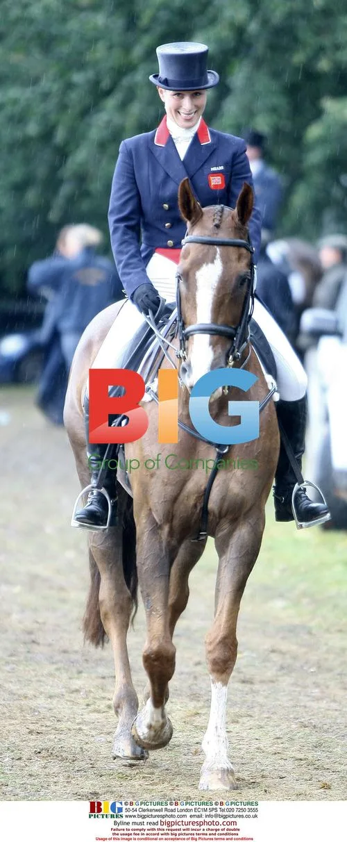 Zara Philips at Land Rover Burghley Horse Trials