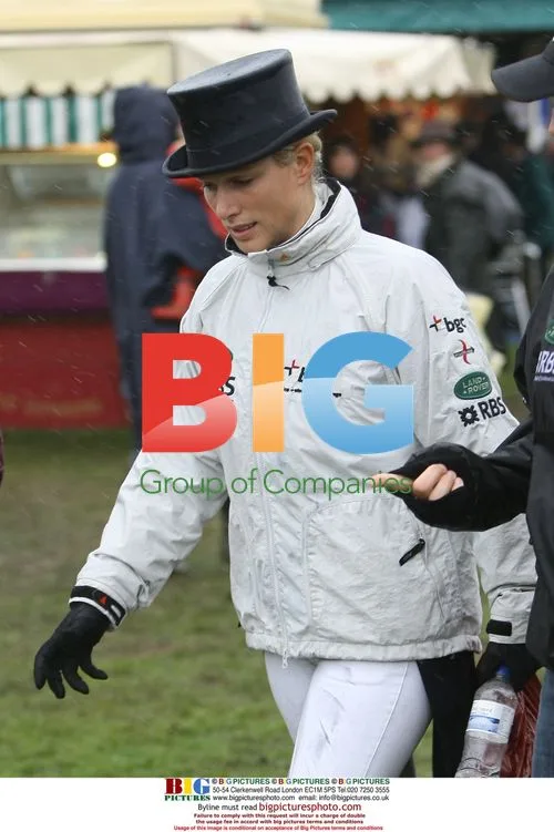 Zara Philips at the Burghley Horse Trials