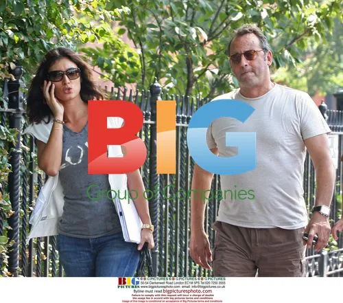 Jean Reno has lunch with wife Zofia