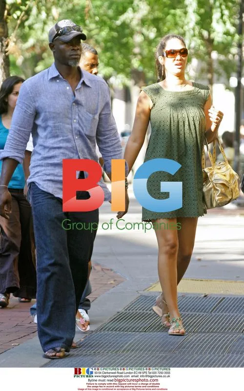 Kimora Lee & Djimon Hounsou Lunch