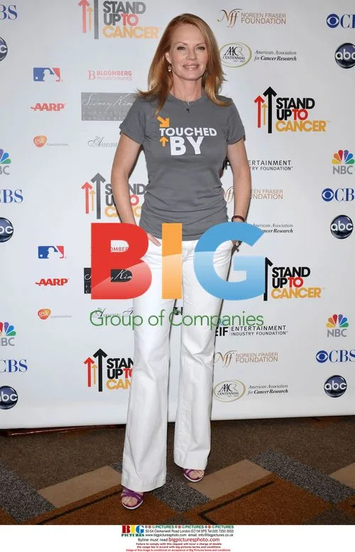 Marg Helgenbergen at Stand Up To Cancer Event