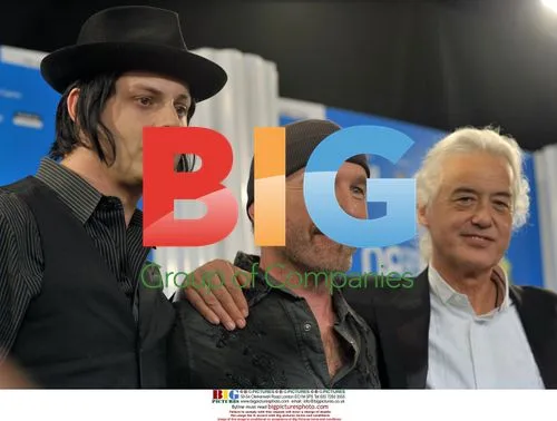 Jack White, The Edge, and Jimmy Page at TIFF