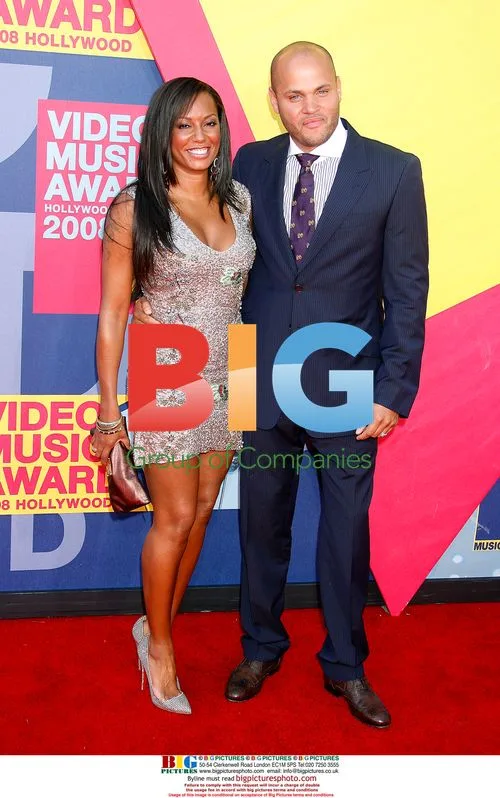 Melanie Brown and Stephen Belafonte at 2008 MTV VMAs