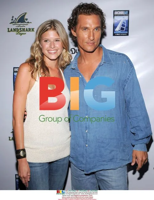 Matthew McConaughey and Sarah Wright at "Surfer, Dude" Premiere