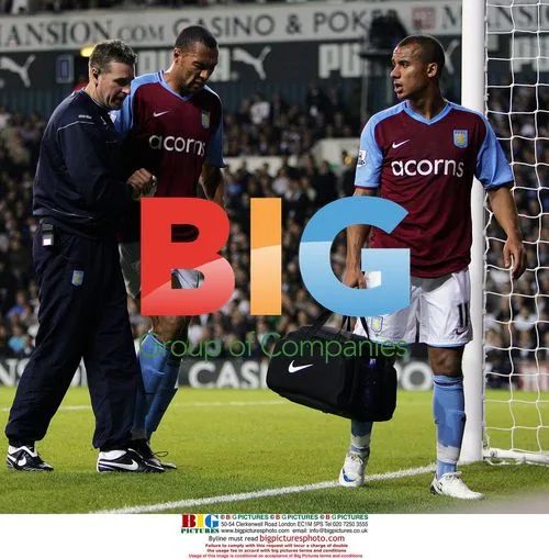 Injured Aston Villa striker John Carew
