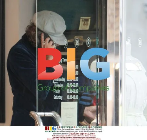 Sir Bob Geldof Shopping Around Oxfam Stores