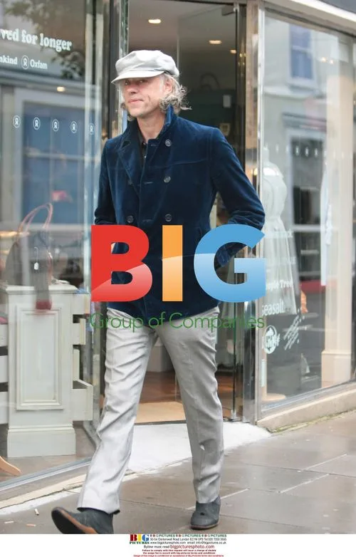 Sir Bob Geldof shopping at Oxfam