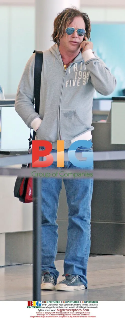 Mickey Rourke at Toronto Airport