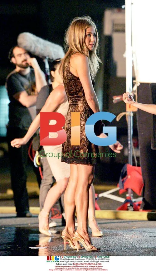 Jennifer Aniston on the set of "30 Rock"