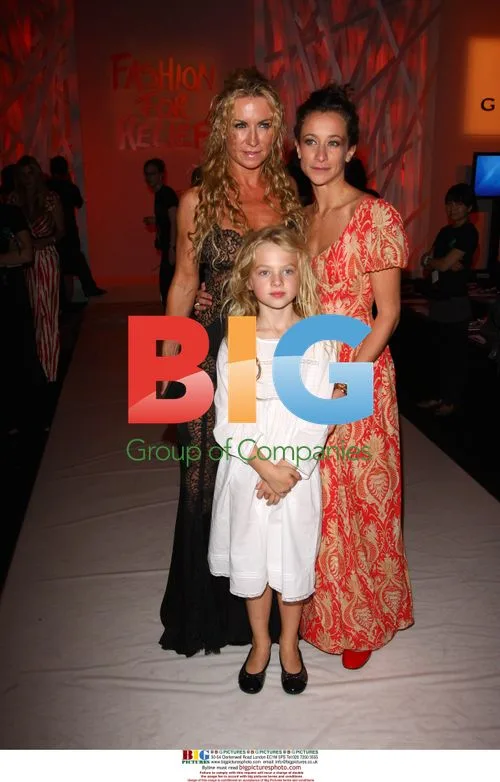 Meg Mathews and Leah Wood at Fashion For Relief 2008