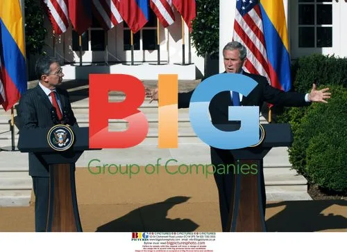 Bush and Uribe speak at joint press conference
