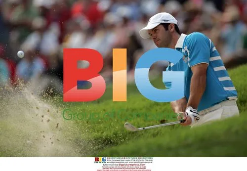 Team Europe's Paul Casey chips out of bunker