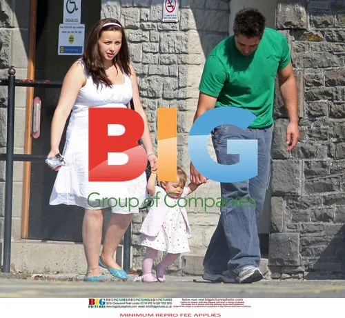 Charlotte Church and family out for meal