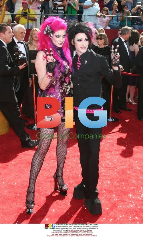 Vyxsin Fiala and Kynt Cothron at 2008 Emmy Awards