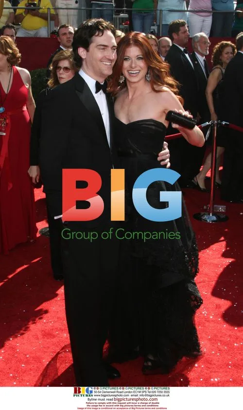DEBRA MESSING and DANIEL ZELMAN at 2008 Emmy Awards