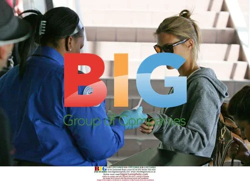 Model Bar Refaeli at LAX Airport