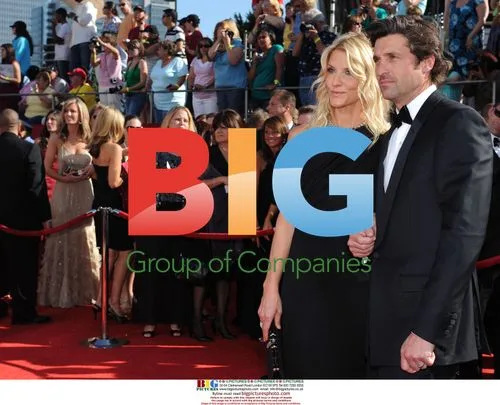 Patrick Dempsey and Jill Fink at Primetime Emmys