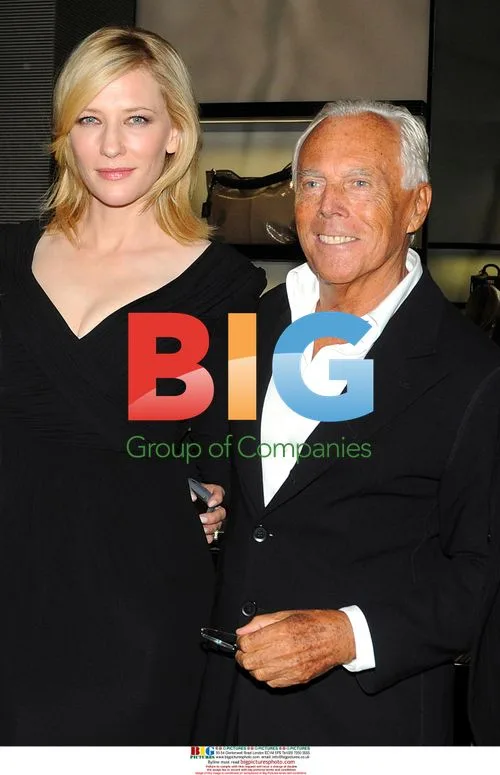 Cate Blanchett and Giorgio Armani at Armani Party