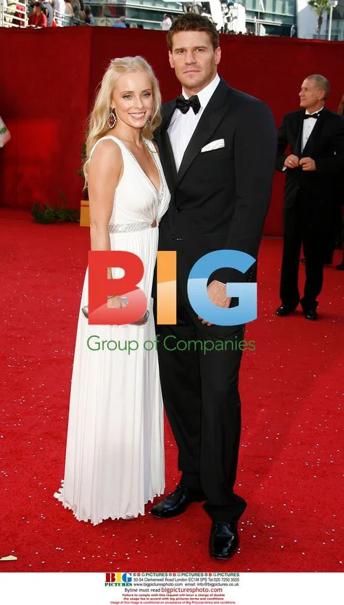 David Boreanaz and Jaime Bergman at Primetime Emmys
