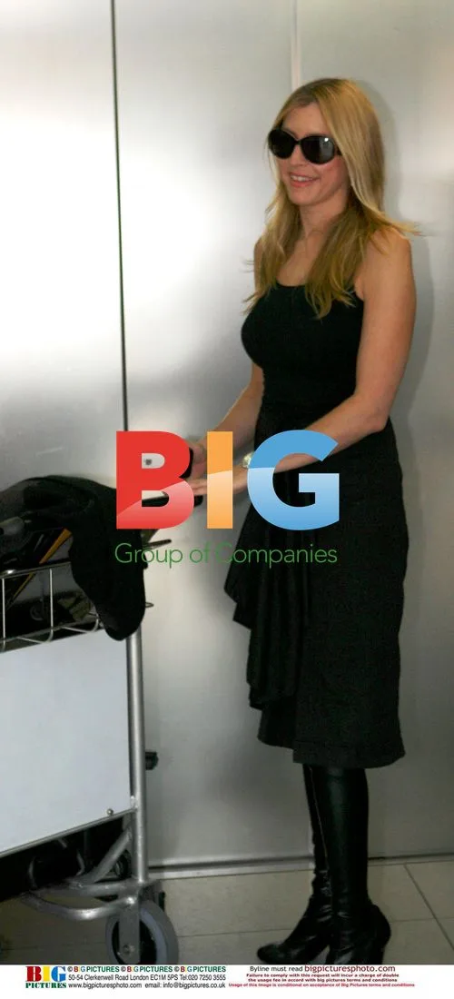 Heather Mills at Heathrow Airport