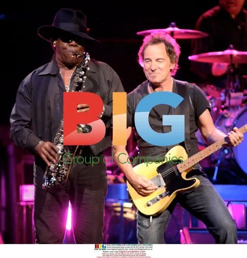 Bruce Springsteen and Clarence Clemons perform in San Jose