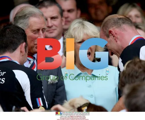 Prince Charles and Camilla at Help for Heroes rugby match