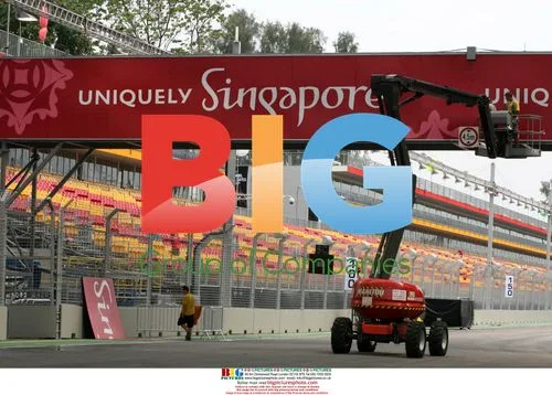 Preparations for first Singapore F1 Grand Prix