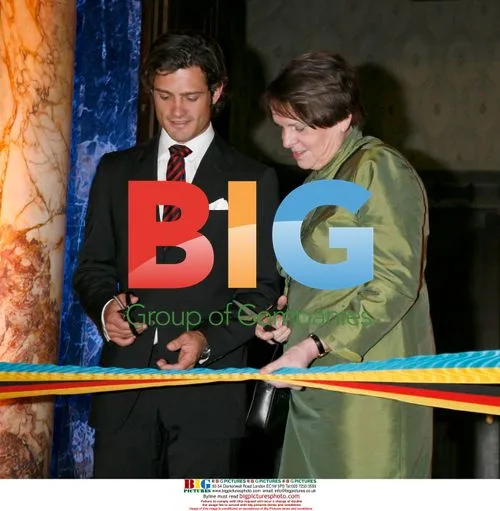 Prince Carl Philip of Sweden at design exhibition