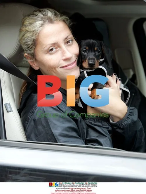 Nicole Appleton and Melanie Blatt with new dog