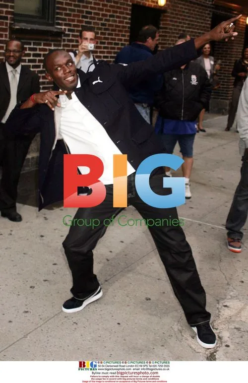 Usain Bolt Arrives at Late Show Taping