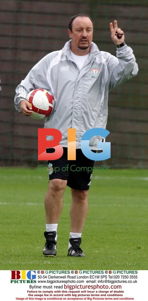Liverpool football players train ahead of derby