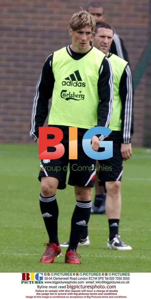 Liverpool players train before Merseyside derby