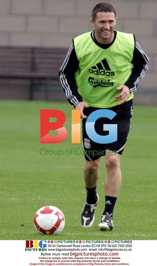 Liverpool players train before Merseyside derby