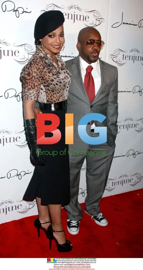 Janet Jackson and Jermaine Dupri at 36th Birthday Bash
