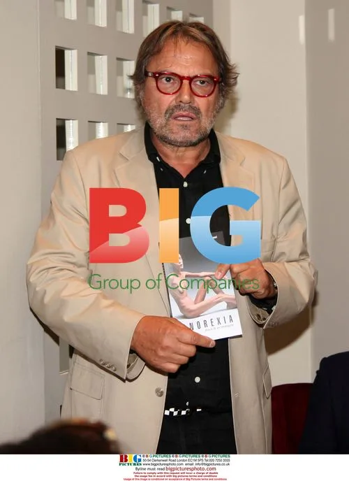 Monica Bellucci, Isabelle Caro, and Oliviero Toscani at 'Anorexia' book presentation